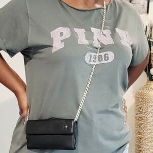 Vintage CHANEL Camellia Black butterfly Long Bifold wallet